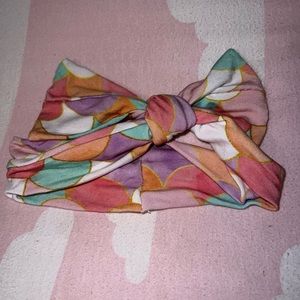 Little sleepies mermaid scales headband bow